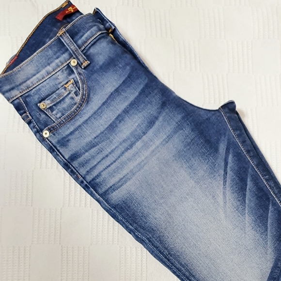 🆕 7 for all Mankind Skinny Stet Jeans. Like New! - Picture 8 of 16